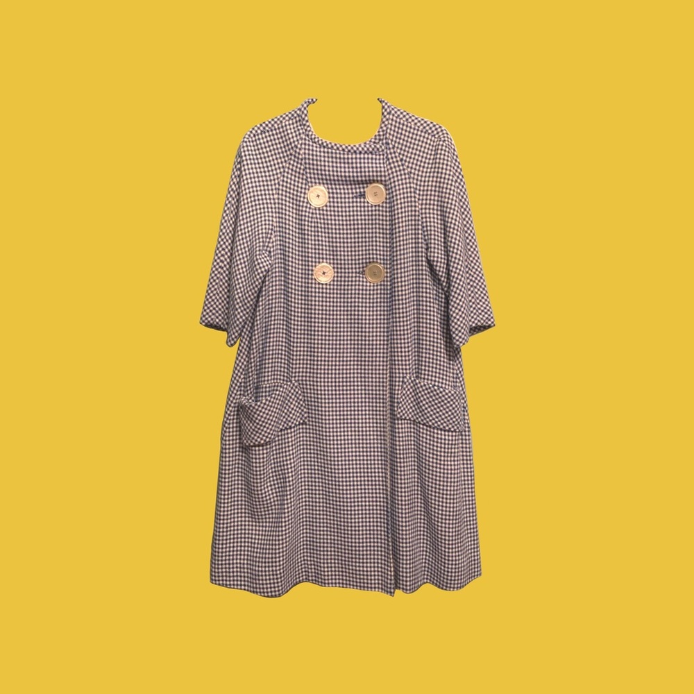 Vintage Double-breasted Swing Dress/Coat